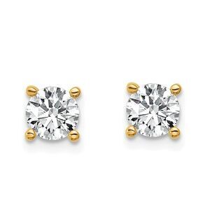 1/3ct tw Round Diamond Stud Earrings in 14K Yellow Gold